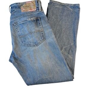 Vintage Ralph Lauren Denim & Supply Distressed Straight Leg Jeans Size‎ 34 x 30
